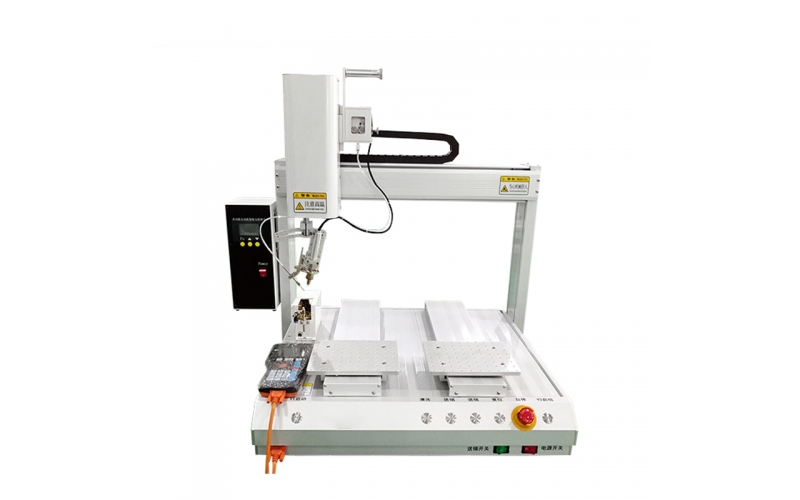 米恩HXJ5331R五軸雙平臺(tái)帶旋轉(zhuǎn)自動(dòng)焊錫機(jī)