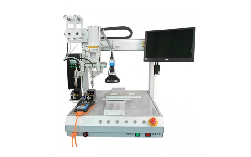 米恩HXJ441S-SJ雙焊頭帶視覺(jué)檢測(cè)系統(tǒng)焊錫機(jī)