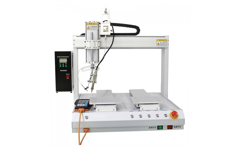 米恩HXJ5331四軸雙平臺(tái)自動(dòng)焊錫機(jī)